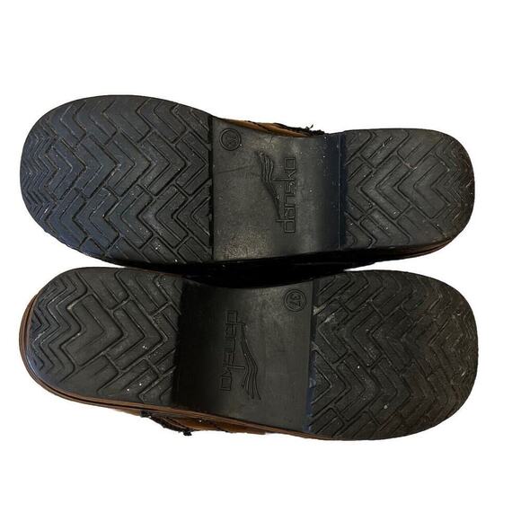 Dansko Patent Leather Clog Shoes Size 37/7 Women’s Black Slip On - Picture 4 of 8